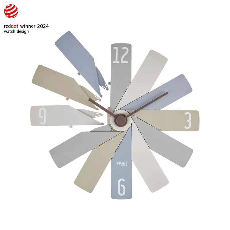 TFA Dostmann 60.3020.30 reloj de pared de cuarzo 400 mm multicolor movimiento silencioso