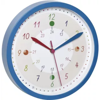 TFA Dostmann 60.3058.06.90 reloj de pared de cuarzo 308 mm azul