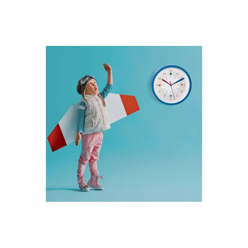 TFA Dostmann 60.3058.06.90 reloj de pared de cuarzo 308 mm azul