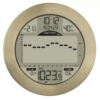 TFA Dostmann METEOMAR estación meteorológica marítima 35.1124.53 - digital, indicador de mareas, fase lunar, reloj radiocontrolado, compatible con hasta 3 sensores exteriores