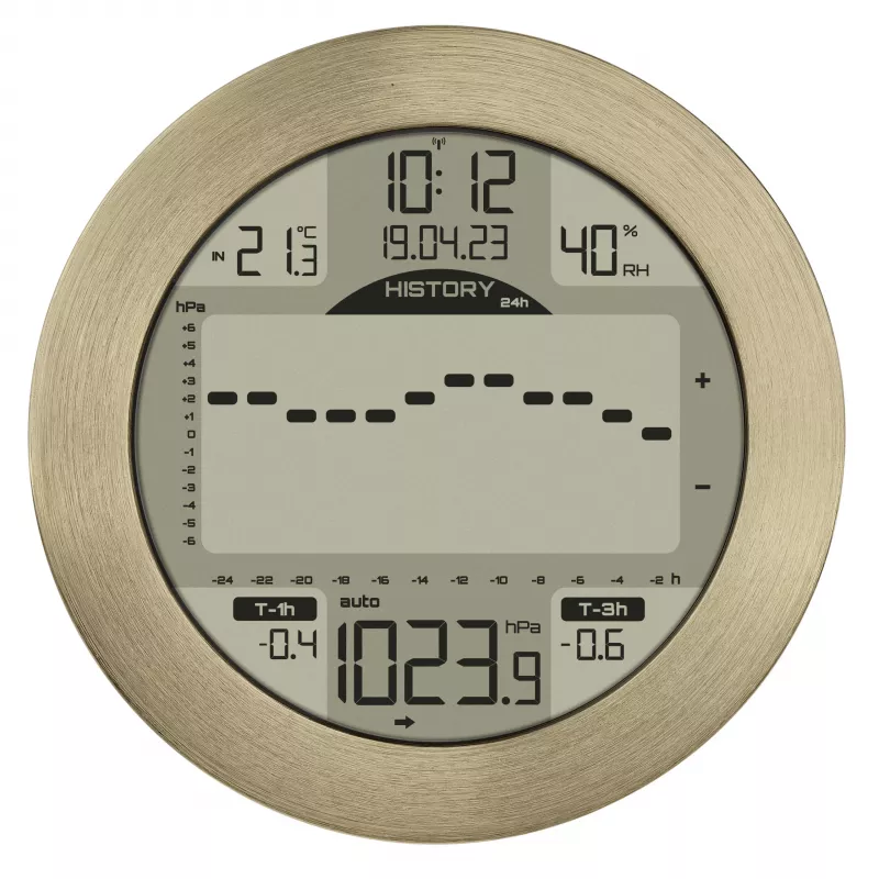 TFA Dostmann METEOMAR estación meteorológica marítima 35.1124.53 - digital, indicador de mareas, fase lunar, reloj radiocontrolado, compatible con hasta 3 sensores exteriores