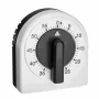 TFA Dostmann temporizador de cocina analógico temporizador de huevos blanco-negro analógico (38.1041)