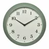 TFA Dostmann 60.3540.04 reloj de pared radiocontrolado con termómetro e higrómetro, verde menta