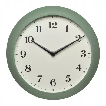 TFA Dostmann 60.3540.04 reloj de pared radiocontrolado con termómetro e higrómetro, verde menta