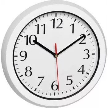 TFA Dostmann 60.3542.02 reloj de pared radiocontrolado 30 cm blanco resistente a las salpicaduras para baño