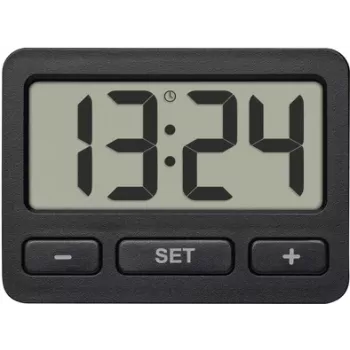TFA Dostmann 60.2035.01 reloj de mesa de cuarzo negro