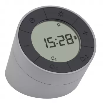 TFA Dostmann despertador de cuarzo gris/antracita con 2 alarmas (60.2029.10)