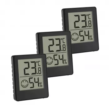 TFA Dostmann termo-higrómetro digital negro (30.5039.01.03)