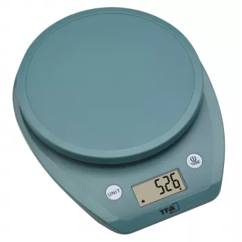 TFA Dostmann MOCHI Báscula de cocina digital 5 kg turquesa 50.2007.20
