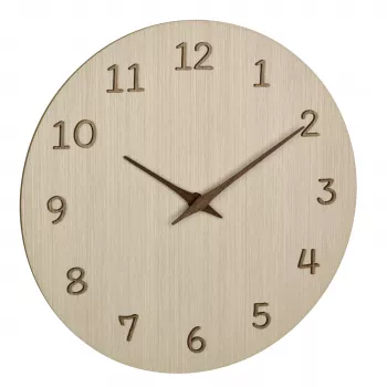 TFA Dostmann 60.3072.01 Reloj de pared de cuarzo 298 mm madera clara
