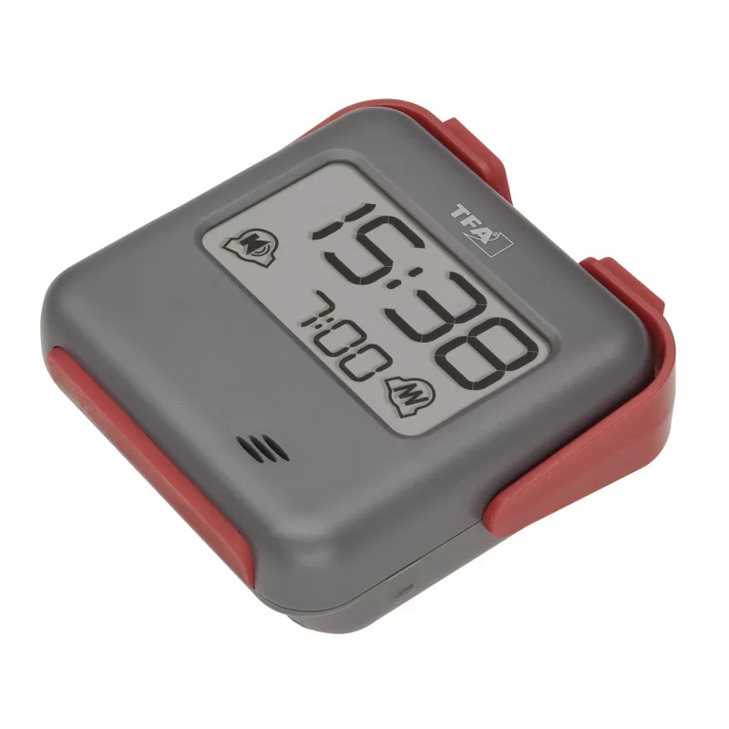 TFA Dostmann Despertador de cuarzo gris 60.2031.10