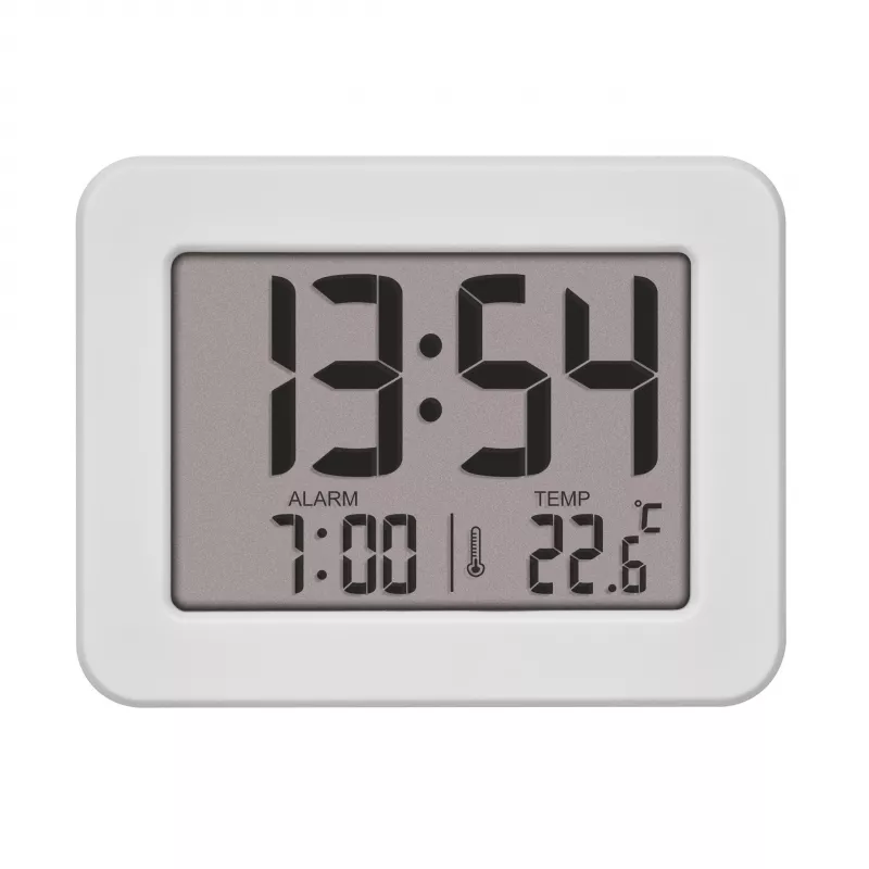 TFA Dostmann 60.2044.02 Despertador de cuarzo blanco
