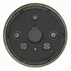 TFA Dostmann 60.3066.53 Reloj de pared exterior de metal - cuarzo, latón, resistente a las salpicaduras, 387 mm, pantalla grande