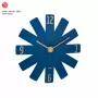 TFA Dostmann 60.3020.06 Reloj de pared azul medianoche con segundero silencioso 400 mm