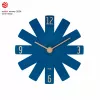 TFA Dostmann 60.3020.06 Reloj de pared azul medianoche con segundero silencioso 400 mm