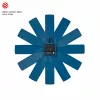 TFA Dostmann 60.3020.06 Reloj de pared azul medianoche con segundero silencioso 400 mm