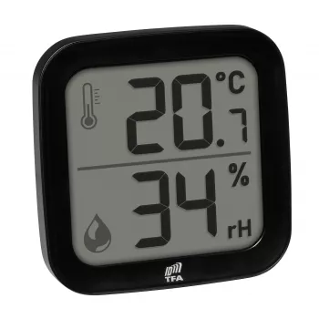 TFA Dostmann 30.3908.01 ID-A0 Sensor termohigrométrico inalámbrico de interior, 868 MHz, temperatura -10 a +60 °C, humedad 1-99 % RH