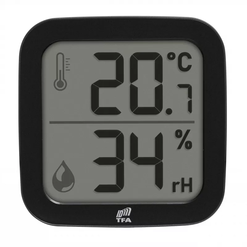 TFA Dostmann 30.3908.01 ID-A0 Sensor termohigrométrico inalámbrico de interior, 868 MHz, temperatura -10 a +60 °C, humedad 1-99 % RH