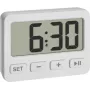 TFA Dostmann 60.2036.02 Despertador de cuarzo blanco