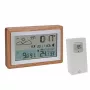 TFA Dostmann OAK Estación meteorológica inalámbrica con marco de roble y sensor exterior 35.1167.54