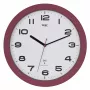 TFA Dostmann 60.3554.05 Reloj de pared inalámbrico, rojo, 320 mm de diámetro