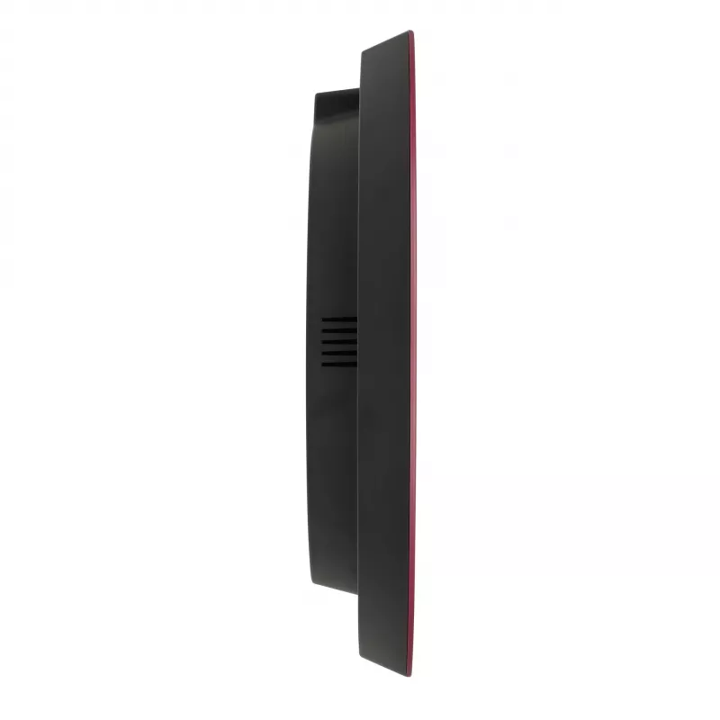 TFA Dostmann 60.3554.05 Reloj de pared inalámbrico, rojo, 320 mm de diámetro