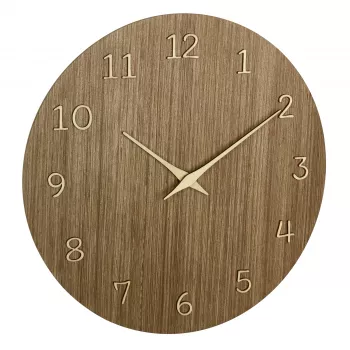 TFA Dostmann 60.3072.23 Reloj de pared de cuarzo 298 mm madera oscura