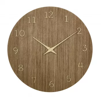 TFA Dostmann 60.3072.23 Reloj de pared de cuarzo 298 mm madera oscura