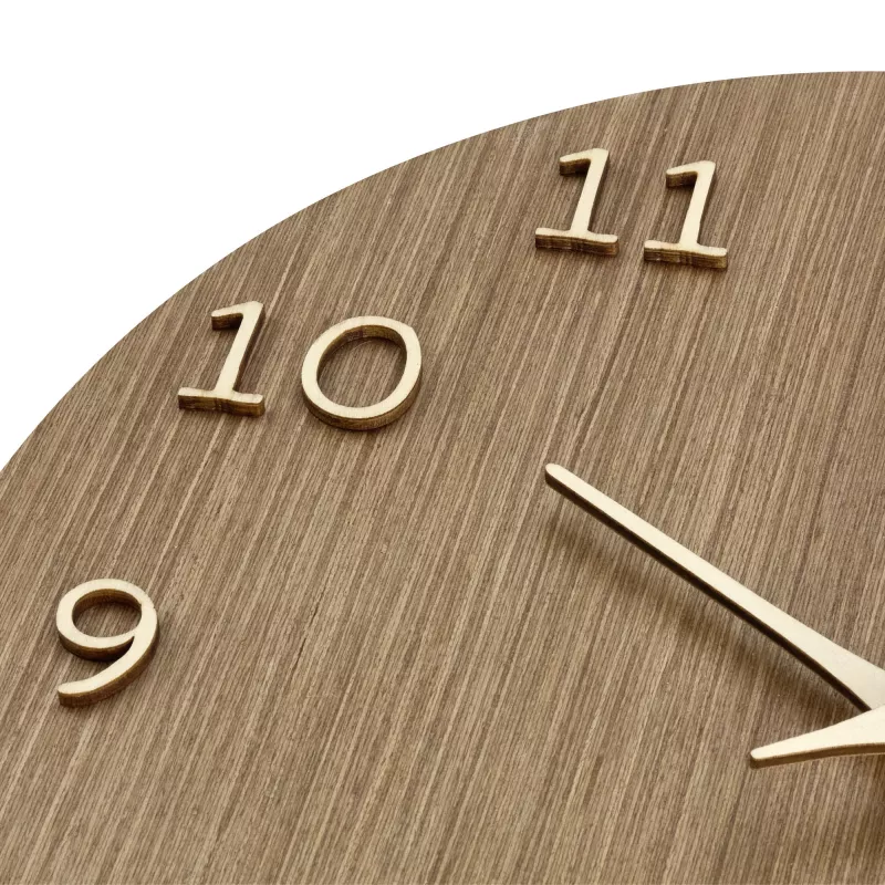 TFA Dostmann 60.3072.23 Reloj de pared de cuarzo 298 mm madera oscura