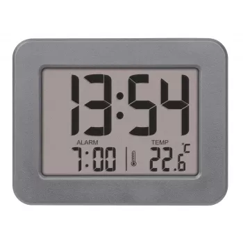 TFA Dostmann 60.2044.10 Despertador de cuarzo gris con alarma única