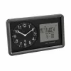 Reloj de pared inalámbrico TFA Dostmann 60.3552.01 negro