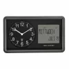Reloj de pared inalámbrico TFA Dostmann 60.3552.01 negro