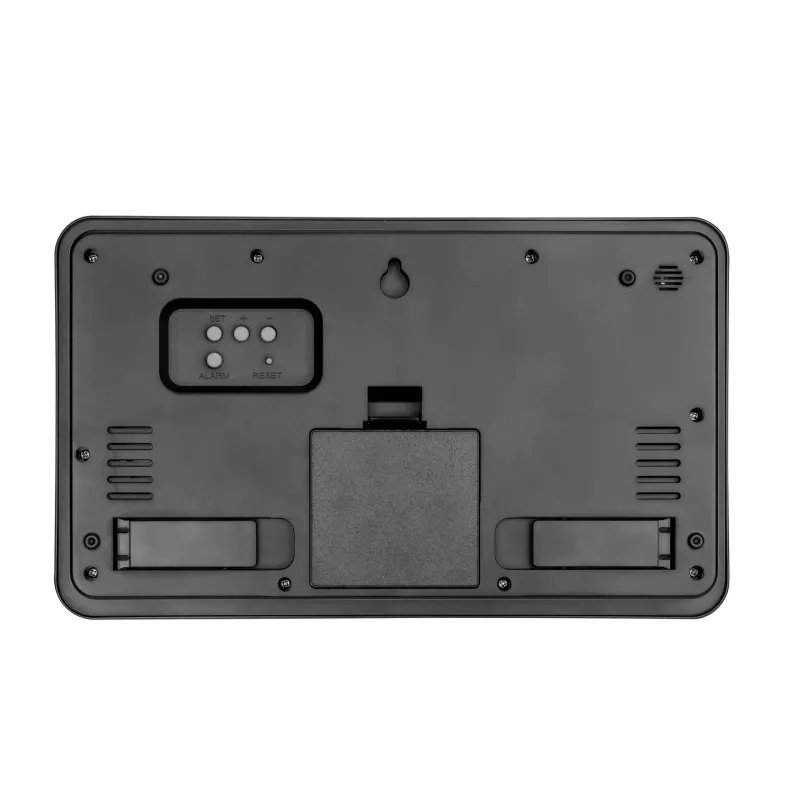Reloj de pared inalámbrico TFA Dostmann 60.3552.01 negro