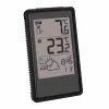 Estación meteorológica inalámbrica TFA Dostmann 35.1170.01 con previsión de 6-12 horas, temperatura y humedad interior/exterior, reloj radiocontrolado, compatible con hasta 3 sensores