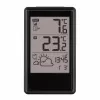 Estación meteorológica inalámbrica TFA Dostmann 35.1170.01 con previsión de 6-12 horas, temperatura y humedad interior/exterior, reloj radiocontrolado, compatible con hasta 3 sensores