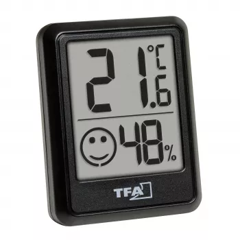 Termohigrómetro digital TFA Dostmann negro 30.5060.01.03