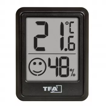 Termohigrómetro digital TFA Dostmann negro 30.5060.01.03