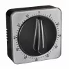 Reloj de cocina mecánico TFA Dostmann negro 38.1043.01