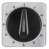 Reloj de cocina mecánico TFA Dostmann negro 38.1043.01