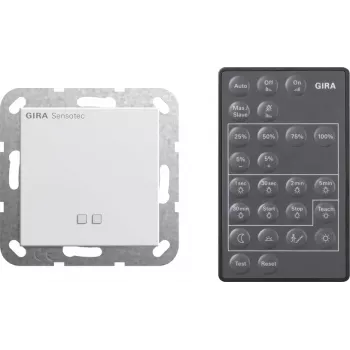 Mando a distancia inalámbrico Gira Sensotec 236603 System 55 blanco puro