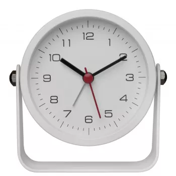 Despertador de cuarzo TFA Dostmann 60.1042.02 blanco con segundero continuo