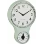 Reloj de pared mecánico de cuarzo TFA Dostmann 60.3073.20 196 mm x 58 mm menta