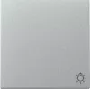 Tecla de interruptor Gira 328526 símbolo de luz System 55 aluminio