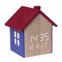 Despertador digital TFA Dostmann en forma de casa, gris 60.2046.06