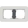 Gira System 55 Marco embellecedor 2 elementos gris claro / antracita 0212421
