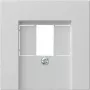 Gira System 55 placa embellecedora para TAE y USB, gris 0276015