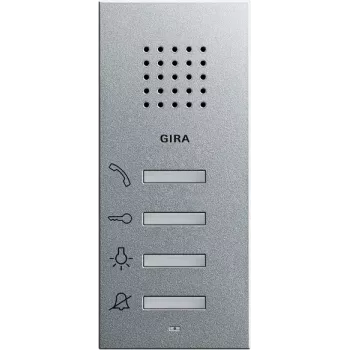 Gira videoportero interior manos libres de superficie, aluminio 125026