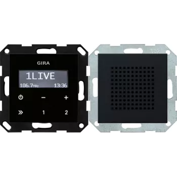Gira 2280005 radio FM-RDS empotrable con altavoz integrado