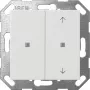 Gira KNX 2 interruptor basculante con flechas, blanco puro 517503