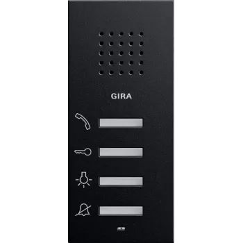 Gira puesto interior de audio 1250005 de superficie System 55 negro